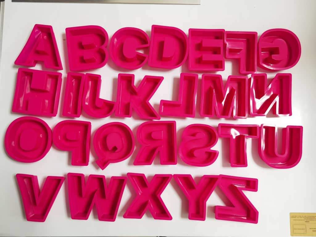 Pixel Alphabet Silicone Mold (26 Cavity), Large Capital Letters Mold, MiniatureSweet, Kawaii Resin Crafts, Decoden Cabochons Supplies