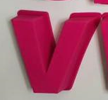 Load image into Gallery viewer, VI Khuôn chữ khổng lồ màu hồng A - Z (Tất cả 26 chữ cái) cũng có sẵn dưới dạng đơn hoặc gói 2 - hoàn hảo cho nhựa!
